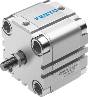 Festo Compacte Cilinder 100mm Boring 25mm Slag Enkelwerkend, Verzenden, Nieuw