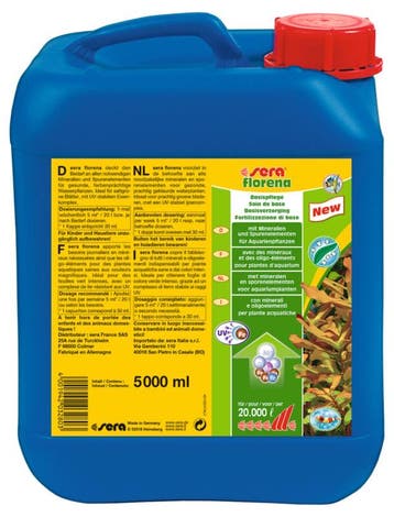 Sera Florena vloeibare aquariumplanten voeding 5000ml, Ophalen of Verzenden, Nieuw, Overige typen