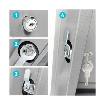 AiQInu brievenbusslot 20 mm met 2 sleutels, inclusief 7 v..., Verzenden, Nieuw