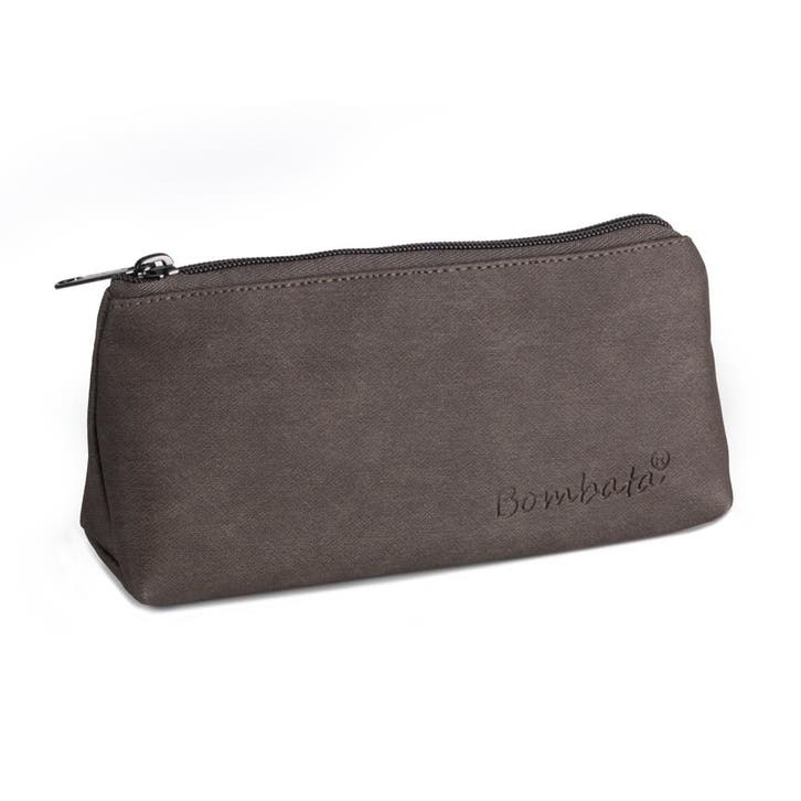 Bombata Denim Etui - Driehoek - Kunstleer - Bruin, Diversen, Schoolbenodigdheden, Nieuw, Verzenden