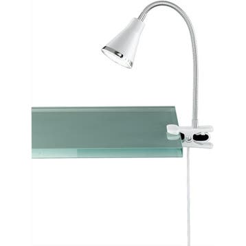 LED Klemlamp - Trion Arora - 3W - Warm Wit 3000K - Glans Wit, Huis en Inrichting, Lampen | Tafellampen, Ophalen of Verzenden, Nieuw