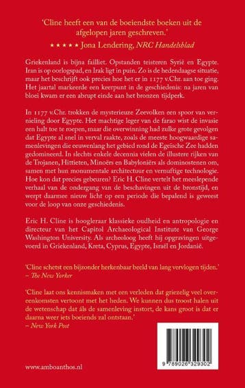1177 v. Chr. 9789026329302 Eric Cline, Verzenden, Zo goed als nieuw, Eric Cline
