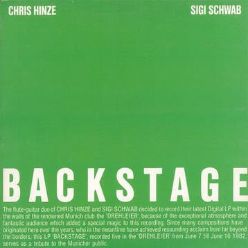 Lp - Chris Hinze, Sigi Schwab - Backstage, Verzenden, Nieuw in verpakking