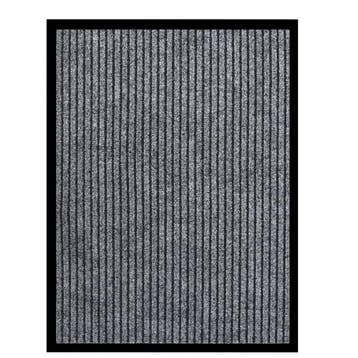 vidaXL Deurmat 60x80 cm gestreept grijs, Verzenden, Nieuw