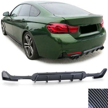 Performance Carbon Look Diffuser BMW F32 F33 F36 B6437, Nieuw, Achter, BMW