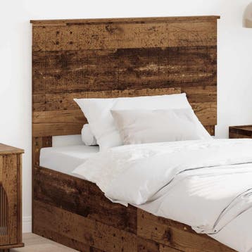vidaXL Hoofdbord met hoofdeinde Oud Hout 100 cm Bewerkt hout, Verzenden, Nieuw, Bruin, Hout