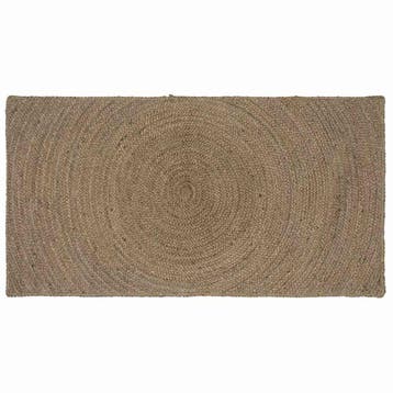 vidaXL Vloerkleden Grijs 80 x 150 cm Jute, Verzenden, Nieuw, Grijs