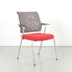 Sedus vergadestoel, rood / grijs mesh, 4 poot onderstel, Huis en Inrichting, Stoelen, Ophalen of Verzenden, Nieuw