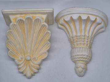 Klassisches Wandkonsolen-Set – 2er Set Wandkonsolen –, Nieuw