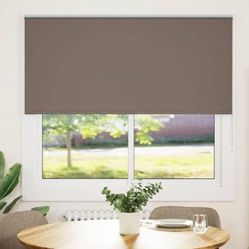 vidaXL Rolgordijn verduisterend koffie 150x150 cm, Huis en Inrichting, Verzenden, Nieuw, Bruin