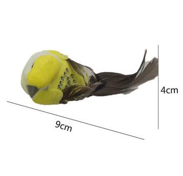 Set van 12 Miniatuur Decoratieve Vogels Schuim Veer Ornament, Verzenden, Nieuw