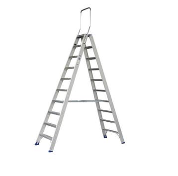 Dubbele Trap Maxall 10 treden, Verzenden, Nieuw, Trap, 2 tot 4 meter