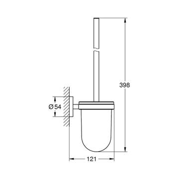 Closetborstelset Grohe Essentials New Cool Sunrise, Ophalen of Verzenden, Nieuw
