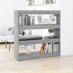 vidaXL Boekenkast/kamerscherm 100x30x103 cm grijs sonoma, Huis en Inrichting, Kasten | Boekenkasten, 100 tot 150 cm, Verzenden