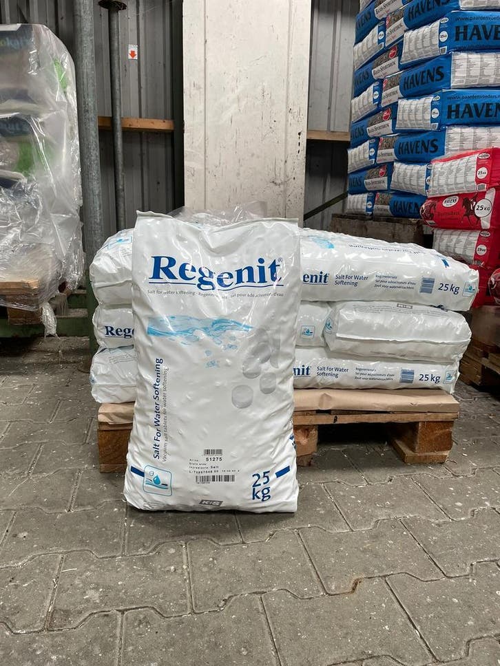 Regenit/Onthardingszout/Waterontharder 25kg, Witgoed en Apparatuur, Waterontharders, Waterontharder met zout, Nieuw, Ophalen