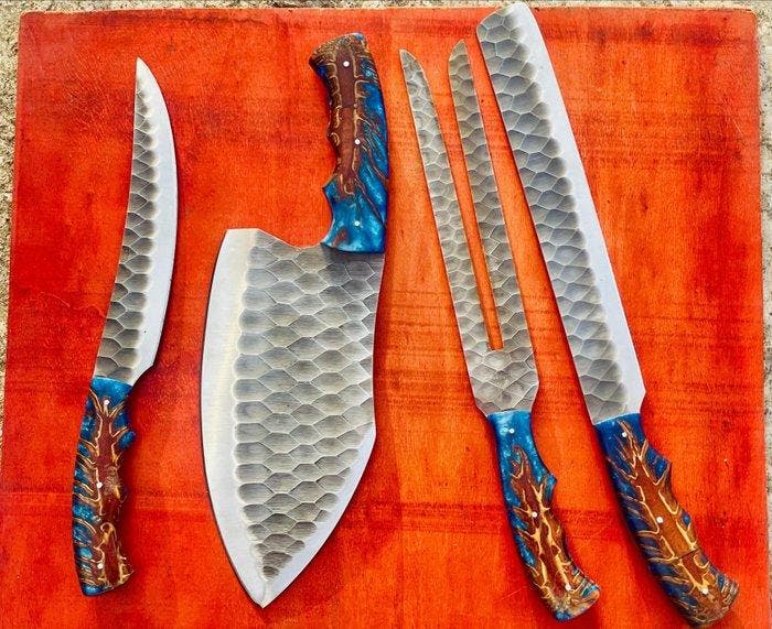 Keukenmes - Chefs knife - Staal, Hars - Duitsland, Antiek en Kunst, Antiek | Keukenbenodigdheden