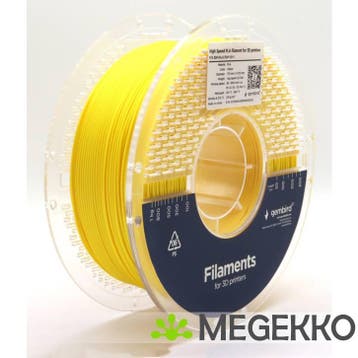 Gembird 3DP-PLA1.75HY-01-Y 3D-printmateriaal Polymelkzuur, Computers en Software, Verzenden, Nieuw