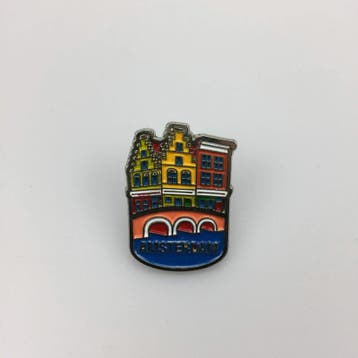 Pin huisjes Amsterdam zilver, Ophalen of Verzenden, Nieuw