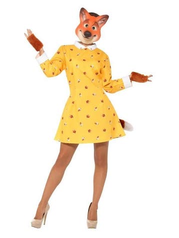 Mevrouw Vos verkleedkostuum, Kleding | Dames, Ophalen of Verzenden, Nieuw