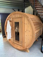 Aanbieding Buitensauna barrel sauna Red Cedar 2-4 personen, Nieuw, Fins of Traditioneel, Complete sauna