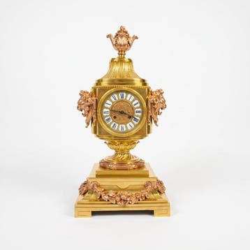 Tafelklok Lodewijk XVI-stijl - Verguld brons - 1850-1900 -