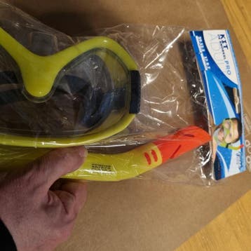 Snorkelset Pro Geel voor Volwassenen (Zwembaden, Recreatie), Verzenden, Nieuw