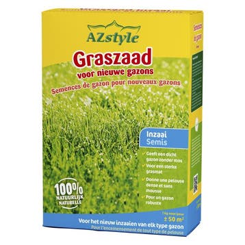 Ecostyle graszaad inzaai 1 kg, Tuin en Terras, Gras en Kunstgras, Verzenden, Nieuw