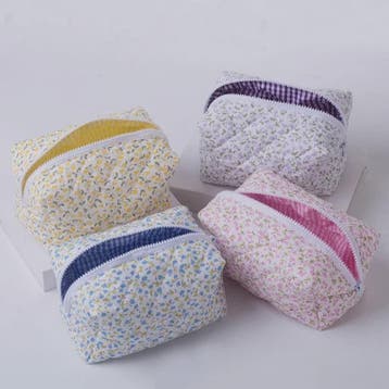 Gewatteerde Make-uptas met Bloemenprint - Ruime Toilettas en, Verzenden, Nieuw