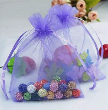 c.a. 100 x Organza zakjes 10 x 15 cm Lavendel Lila, Ophalen of Verzenden, Nieuw