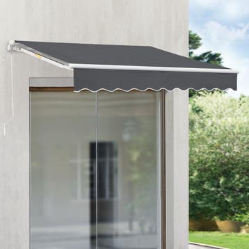Zonnescherm Bitonto luifel handbediend met knikarm 300x250 c, Verzenden, Nieuw
