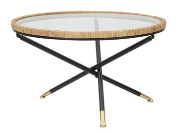 TAVOLO DA CAFFE SAINT BARTH ROTONDO CM Ø 80X46,5, Huis en Inrichting, Tafels | Salontafels, Ophalen of Verzenden, Nieuw