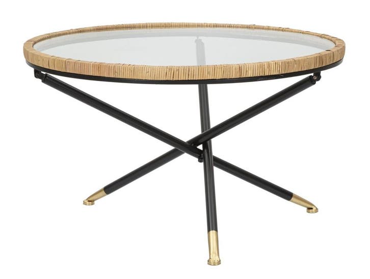 TAVOLO DA CAFFE SAINT BARTH ROTONDO CM Ø 80X46,5, Huis en Inrichting, Tafels | Salontafels, Ophalen of Verzenden