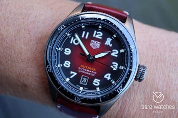 TAG Heuer Autavia Bronze Red WBE5193.FC8300 Nieuw Full set, Overige materialen, Leer, Polshorloge, Nieuw