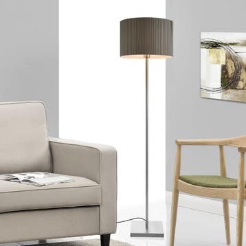 Vloerlamp staande lamp Coimbra 151xØ38 cm E27 grijs, Verzenden, Nieuw