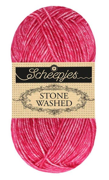 Scheepjes Stone Washed - 839 Eudialyte - Katoen-mix Garen, Hobby en Vrije tijd, Ophalen of Verzenden, Nieuw