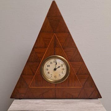 Amsterdamse School klok - Junghans - Art Deco coromandel