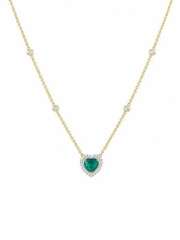Ketting met hanger - 14 karaat Geel goud - 2.29ct. tw.