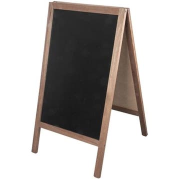 Krijtstoepbord | Hout | Bruin | 510x580x900(h)mm EMGA, Verzenden, Nieuw in verpakking