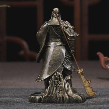 Bronzen Guan Gong Beeld - Feng Shui Resin Beeld voor Huisdec, Verzenden