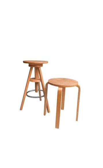 IKEA - atelierkruk en klein krukje, set van 2! - Kruk -