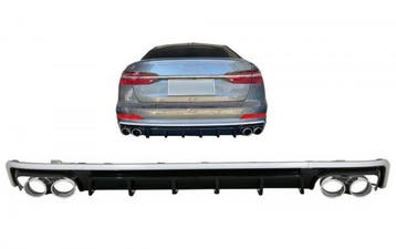 Diffusor Audi A6 S-Line C8 Zilver incl. sierstukken Chroom, Ophalen of Verzenden, Nieuw