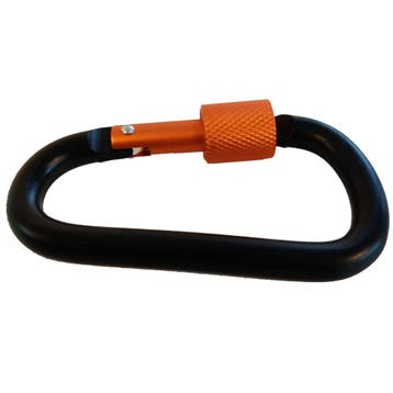 Karabijnhaak / sleutelhanger - Zwart, Ophalen of Verzenden, Nieuw