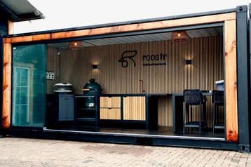 Roostr Rubix - de ultieme buitenkeuken - modulair systeem, Houtskool, Vrijstaand, Roostr Buitenkeukens, Nieuw
