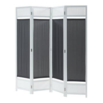 Kamerscherm Dorotea scheidingswand 160x170 cm wit en donkerg, Verzenden, Nieuw