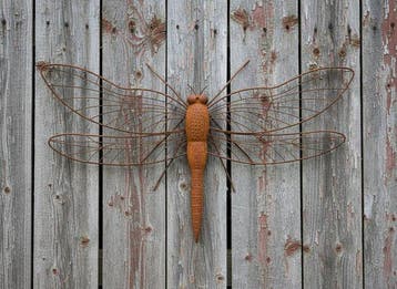 Dragonfly Wall Art - Beeldje - Staal, Antiek en Kunst