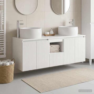 vidaXL Badkamerkastenset 3 st Hoogglans Wit 49,5 x 44,5 x 66, Verzenden, Nieuw
