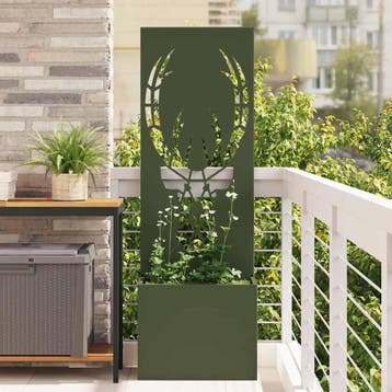 vidaXL Tuin Privacy Screen Dierenprint Olijfgroen 50 x 32 x, Verzenden, Nieuw