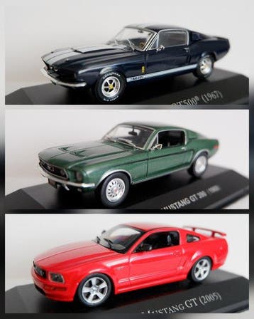 IXO 1:43 - Modelauto (3) - Shelby GT500 (1967); Ford Mustang, Nieuw