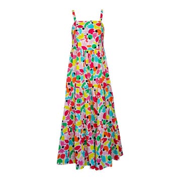 Verysimple • kleurrijke maxi jurk • XS (IT40), Verzenden, Verysimple, Nieuw, Roze