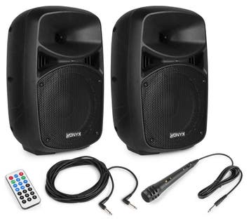 VONYX VPS082A 400W Actieve Speakerset met Bluetooth, USB/SD, Ophalen of Verzenden, Nieuw